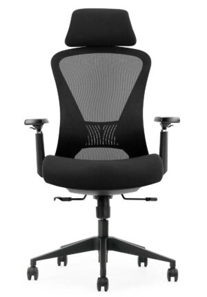 Ergonominė kėdė Roxen HRU su juosmens, galvos atrama, porankiais ir tinkleliu