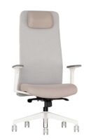 Ergonominė kėdė Uppsala white HB su aukštu atlošu ir sinchroniniu mechanizmu