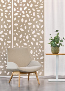 Acoustic curtain Divido Leaves