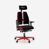Žaidimų kėdė Xilium gaming chair Red su raudonomis detalėmis