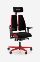 Žaidimų kėdė Xilium gaming chair Red su raudonomis detalėmis